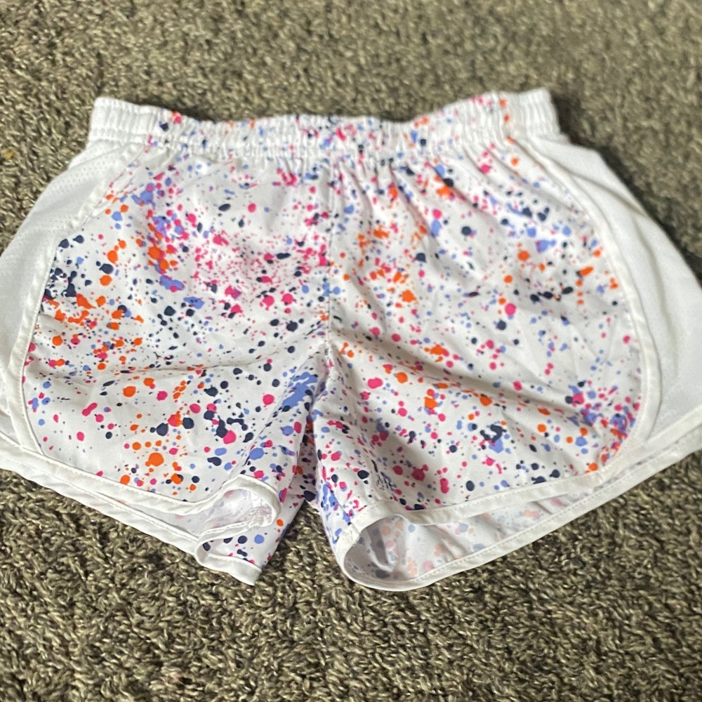 Athletic Works Women's Colorful Splatter Athletic Shorts